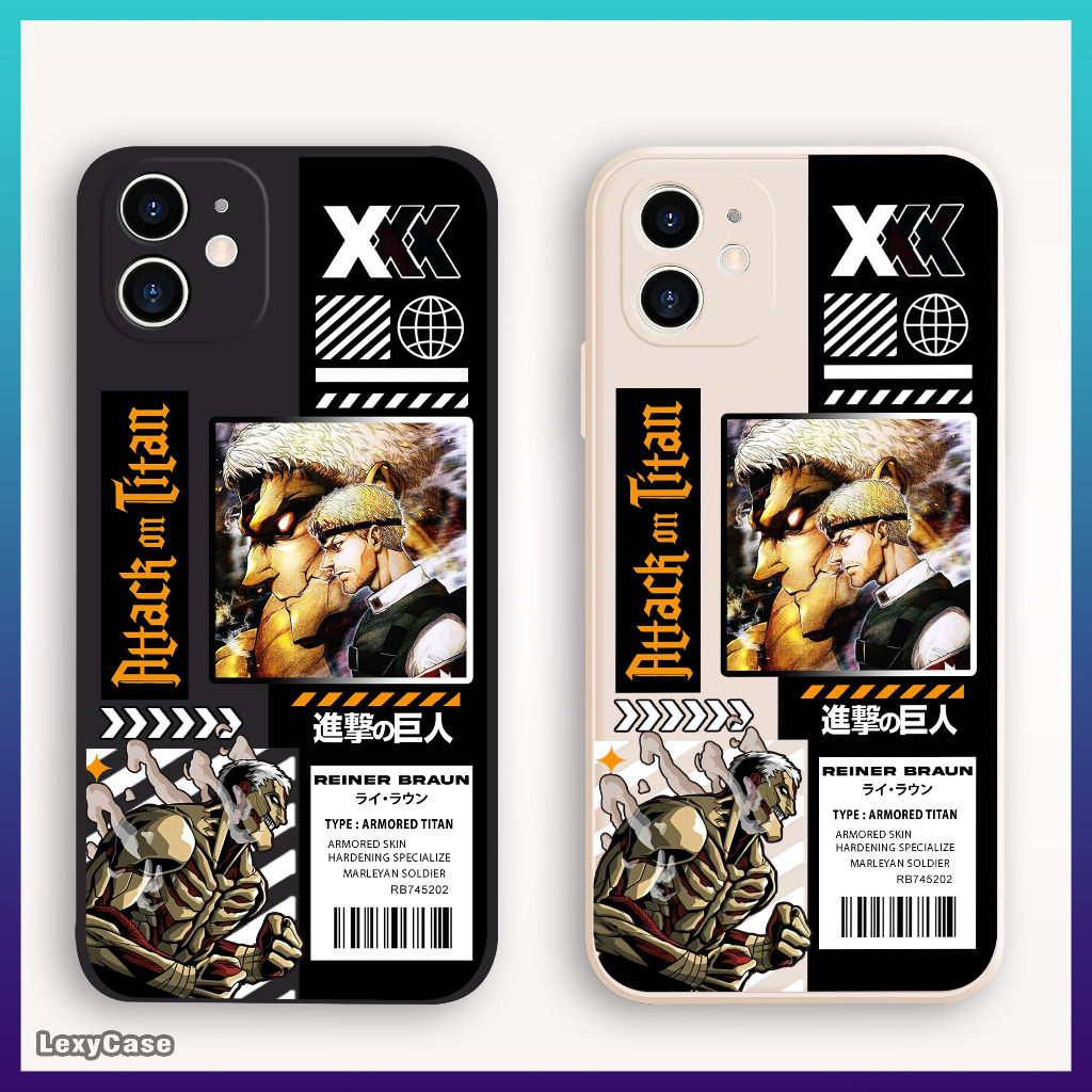 Case Attack on Titan SM216 Infinix Smart 7 Note 30i Hot 30 9 10 11 12 Play Casing HP Motif Karakter Bergambar Reiner Anime Lucu Silikon Handphone Kamera Pro Softcase Infinix Terbaru