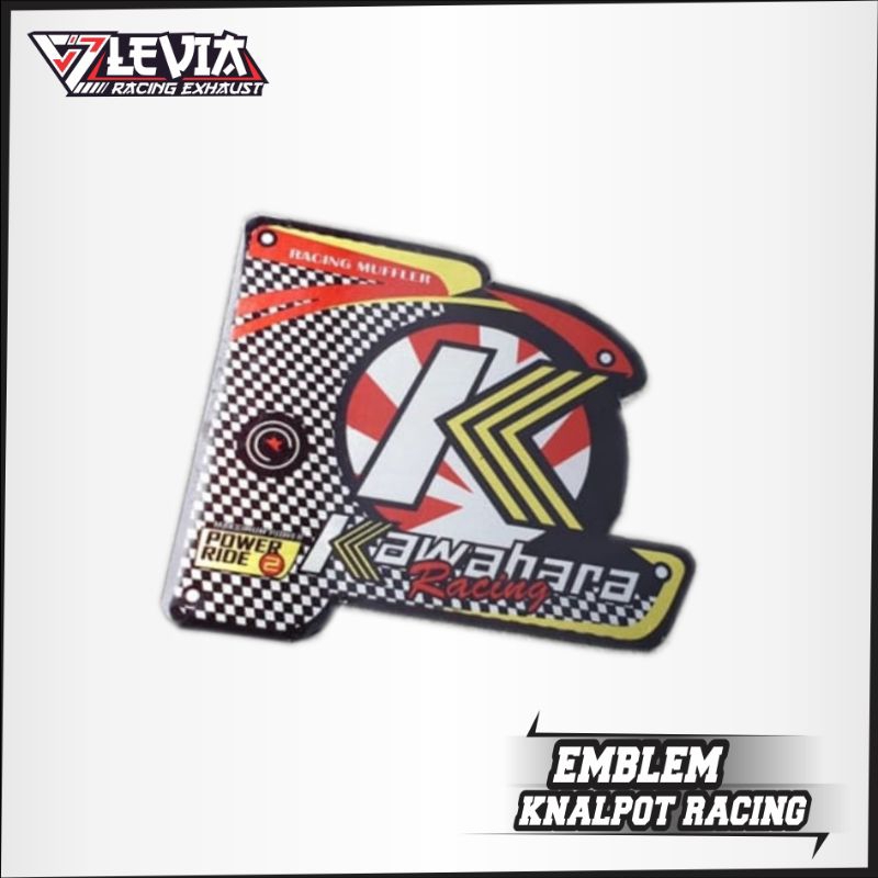 EMBLEM KNALPOT RACING MERK KAWAHARA