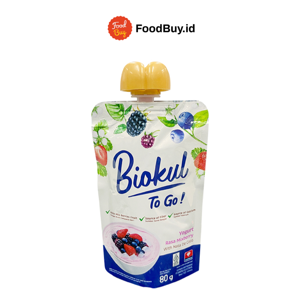 

Biokul To Go Yogurt Rasa Mixberry With Nata De Coco 80 gr