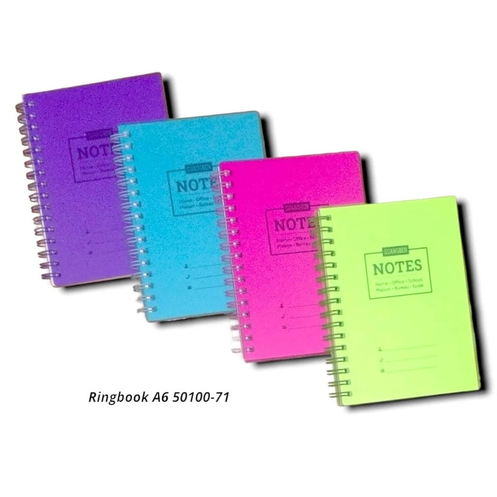 

Buku Tulis Ring Book Memopad Notepad A6 Ring Buku