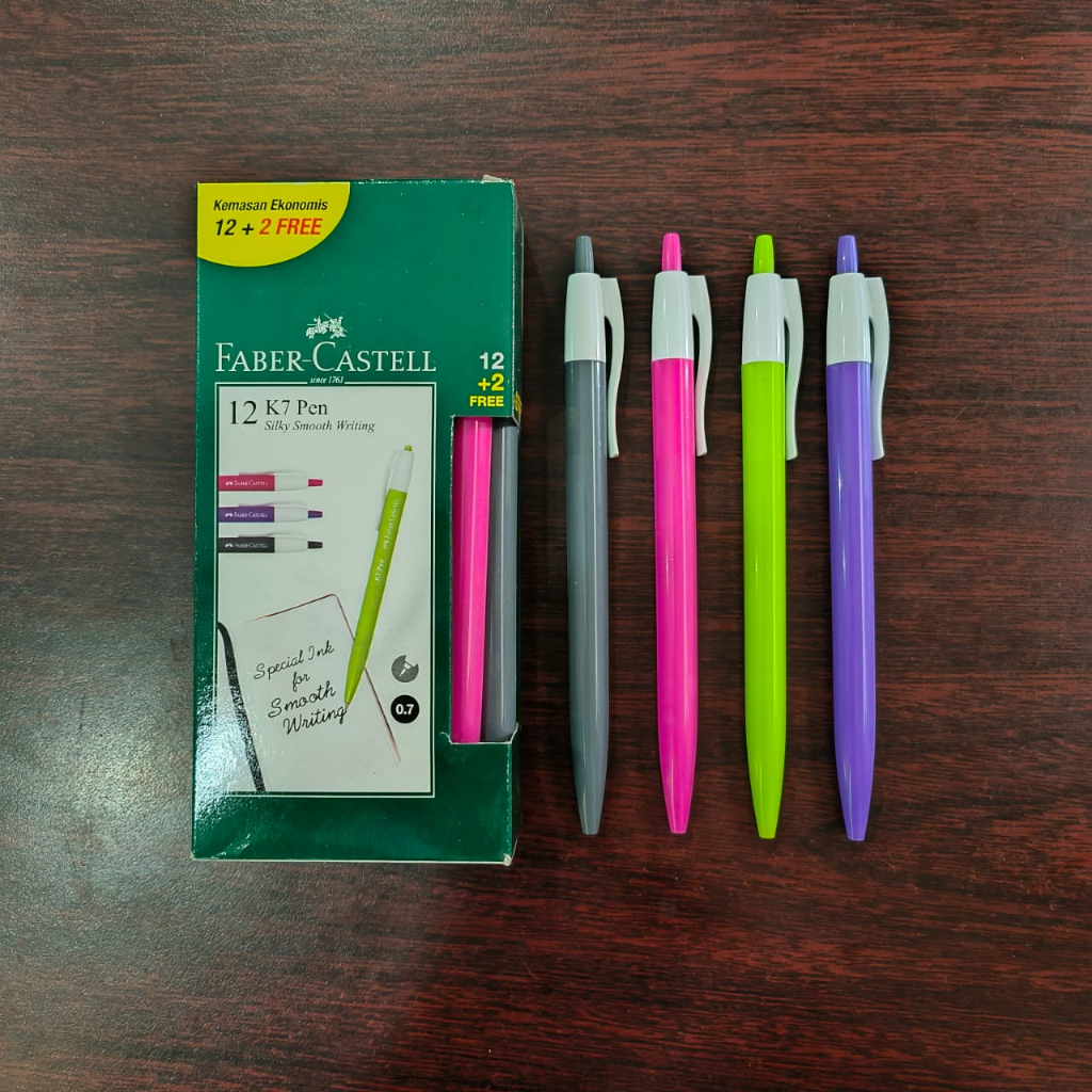 

Faber Castell Pulpen K7 Biasa BK INK 44709912 Bolpen Ballpoint Ballpen