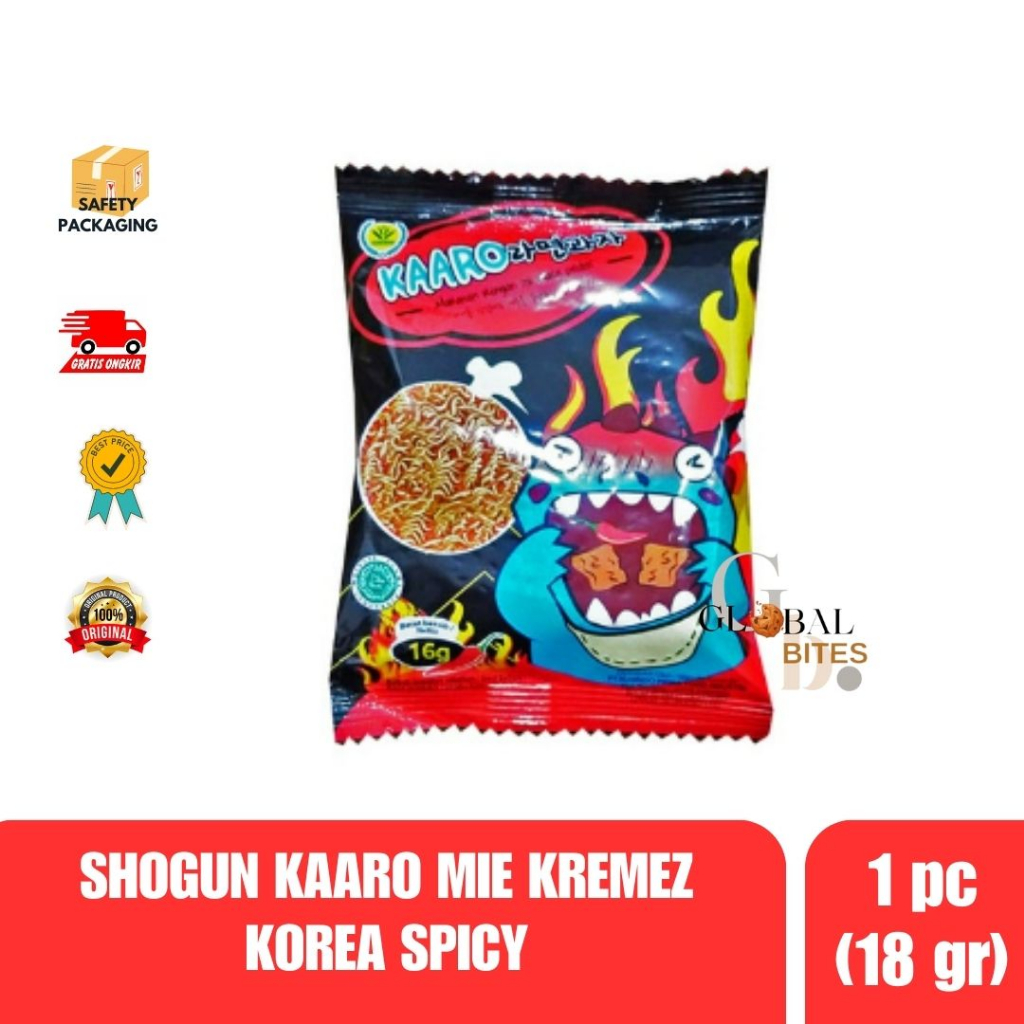 

[ECER] Mie kremes Shogun Halal / Shogun Snack / Kaaro Mie kremes Korea / shogun mie kremes korea / kaaro mie