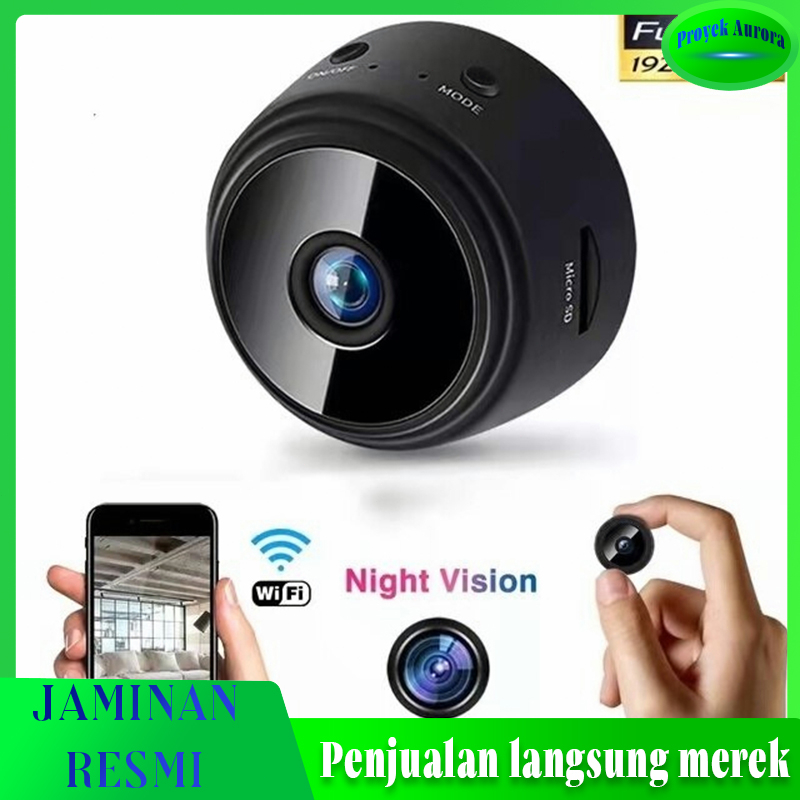 Kamera CCTV Rumah Kantor Kamar Mini Kecil WIfi Pantau Tersembunyi Tersambung Konek Ke hp Tanpa Kabel