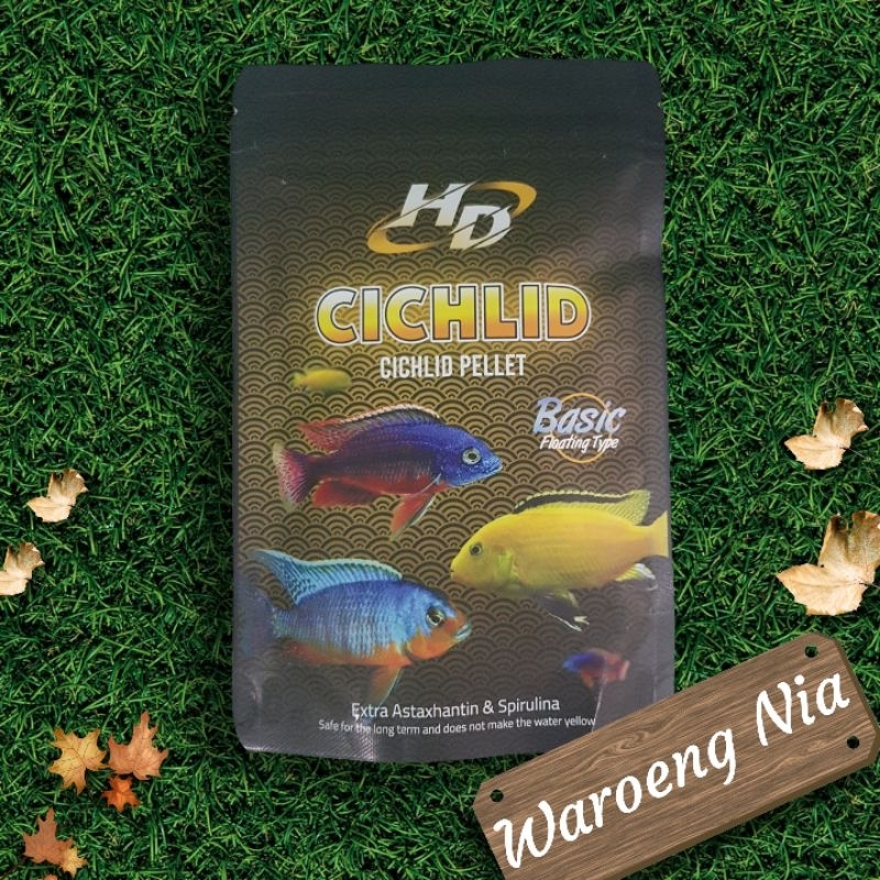 Pelet Ikan Cichlid HD Pellet Cichlid Floating 100 Gram Pakan Cichlid Megapung