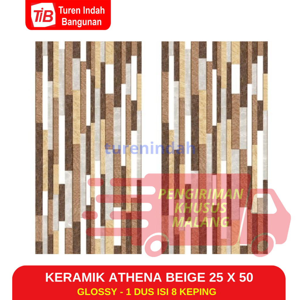 KERAMIK ATHENA BEIGE 25 X 50 - KERAMIK DINDING - KERAMIK KERAMIK DAPUR - KERAMIK 25 X 50 - KERAMIK K
