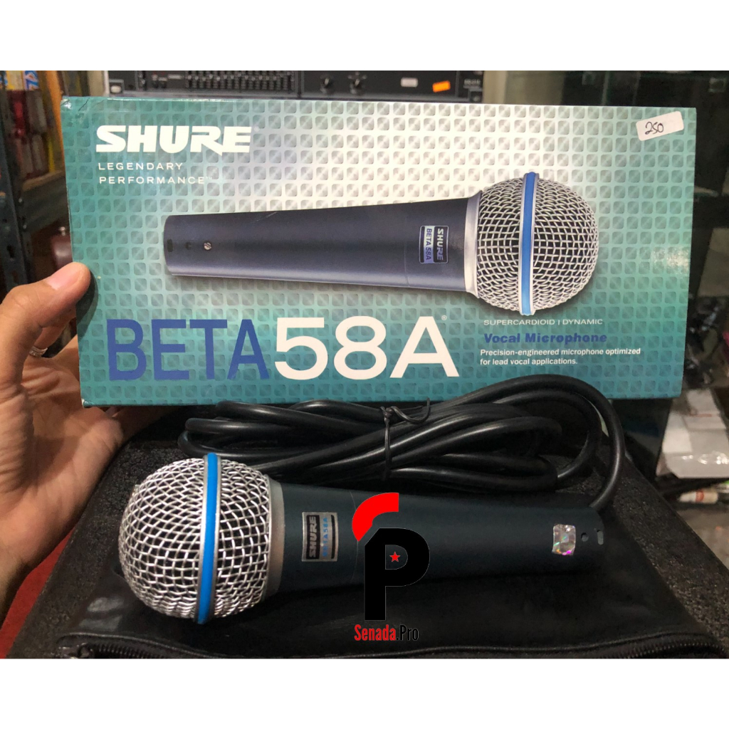 MIC SHURE BETA58A VOCAL MICROPHONE Cable