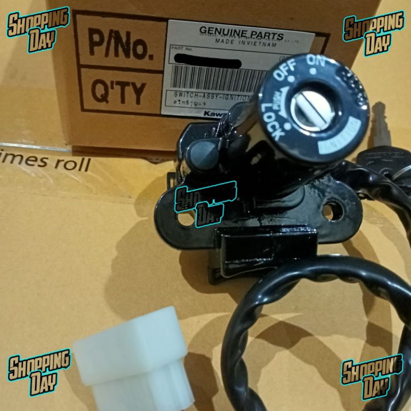 Kunci kontak set assy ninja 250 r karbu ORIGINAL