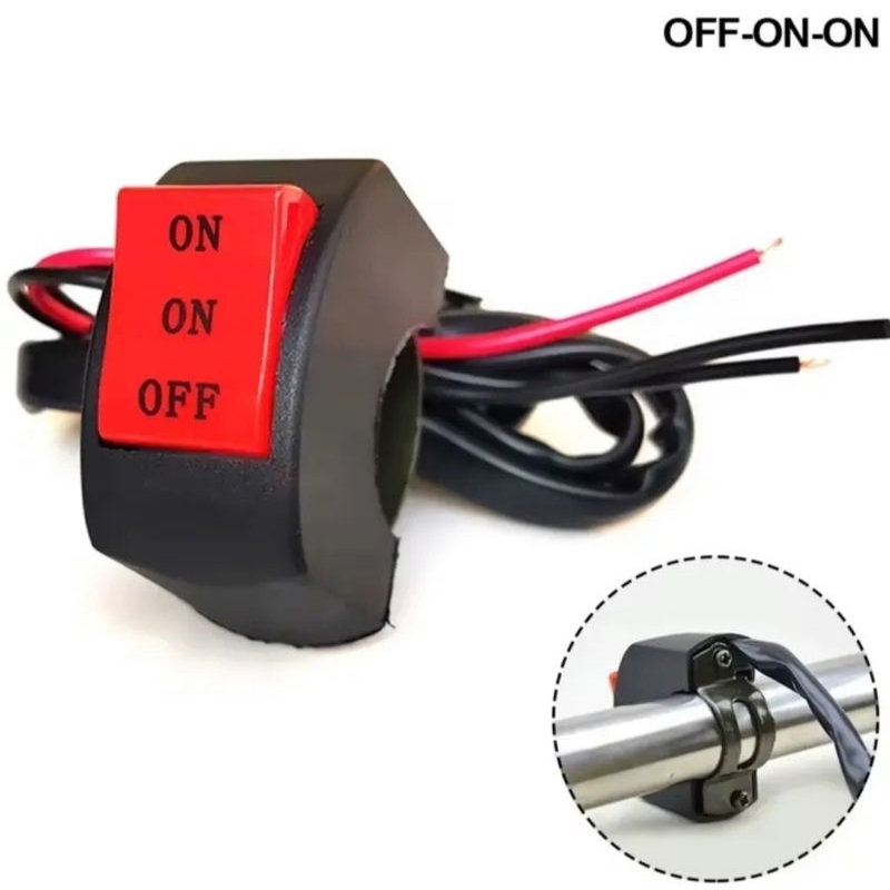 SAKLAR ON/OF LAMPU LED UNIVERSAL MOTOR 3 MODE