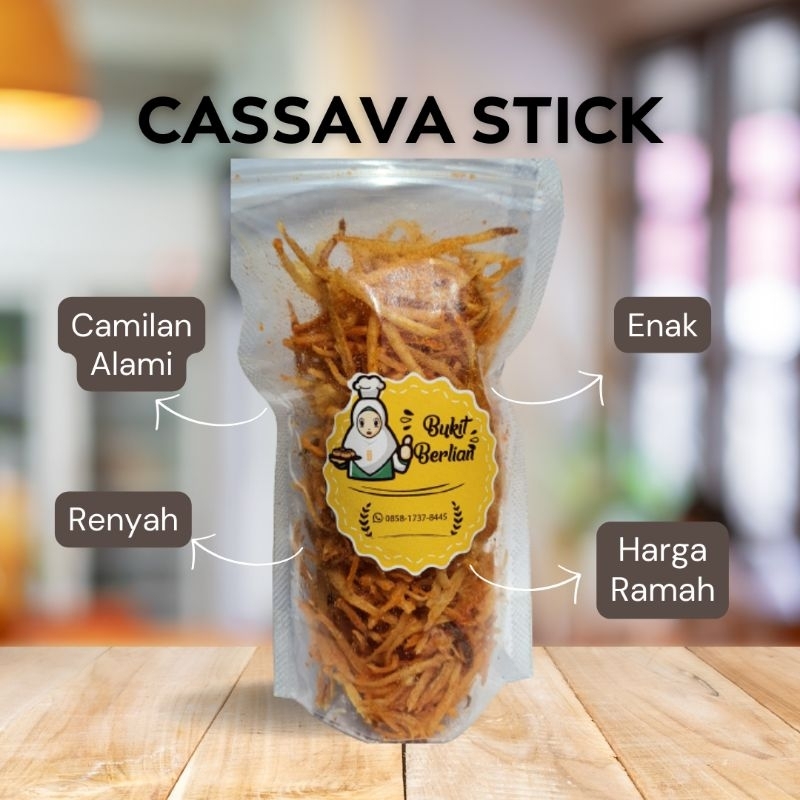 

Cassava Stick Keripik Singkong Stick Rasa Balado kemasan kecil