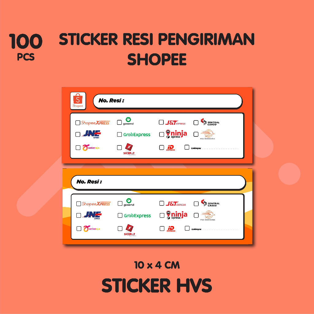 

[100 PCS] Sticker Resi | Label Pengiriman | Stiker Resi Murah | Stiker Murah | Sticker Resi Pengiriman Shopee Murah
