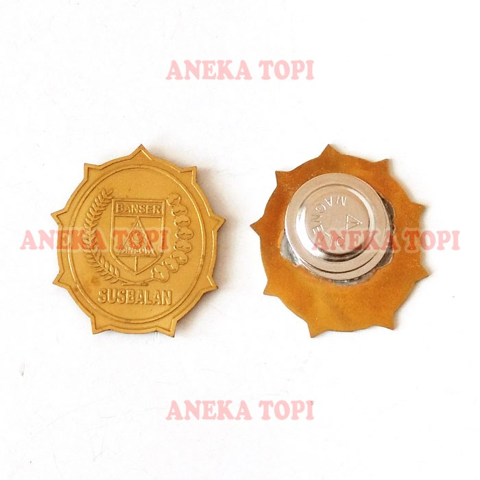 Pin Bros Banser Susbalan Warna Gold Pin Susbalan Banser Bahan Logam - Aneka Topi