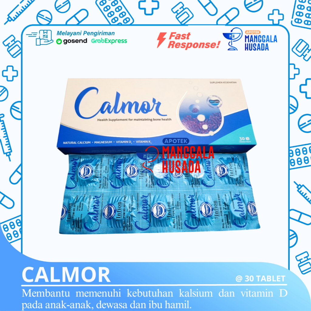 CALMOR SUPLEMEN KESEHATAN PER BOX @ 30 TABLET