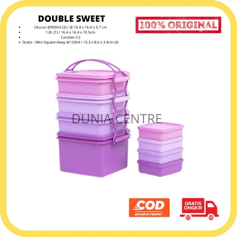 PROMO TUPPERWARE RANTANG DOUBLE SWEET ORIGINAL