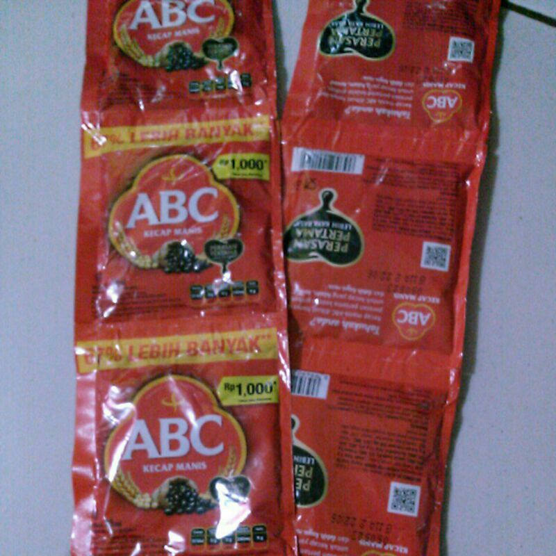 

ABC Kecap Manis 1000 isi 12 sachet