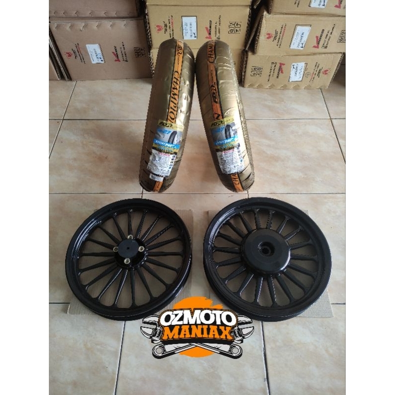 Wheel Set Velg Vrossi Venom Galaxy 2 + Ban FDR MP27 (Motif Daytona)