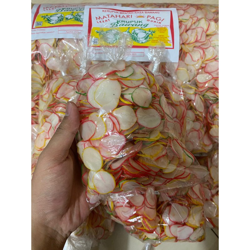 

Kerupuk Bawang / Kerupuk Mp / Kerupuk bawang warna warni 250gr