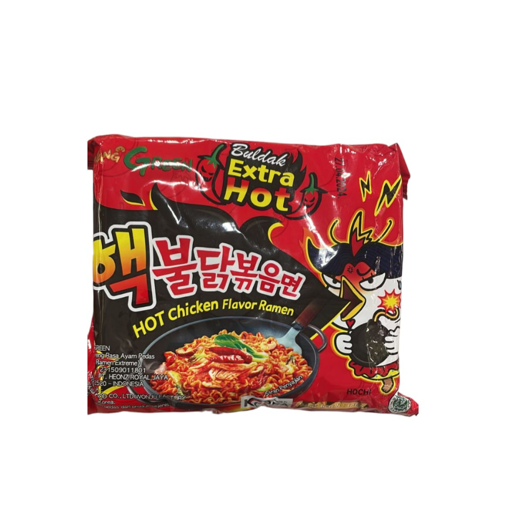 

Samyang Green Buldak Extra Hot Chicken Ramen