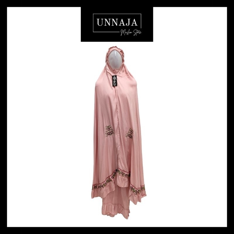 UMS - Mukena Dewasa Rayon Premium / Mukenah Dewasa Rayon Bordir Bunga / Mukena Dewasa Rayon Jumbo Ta