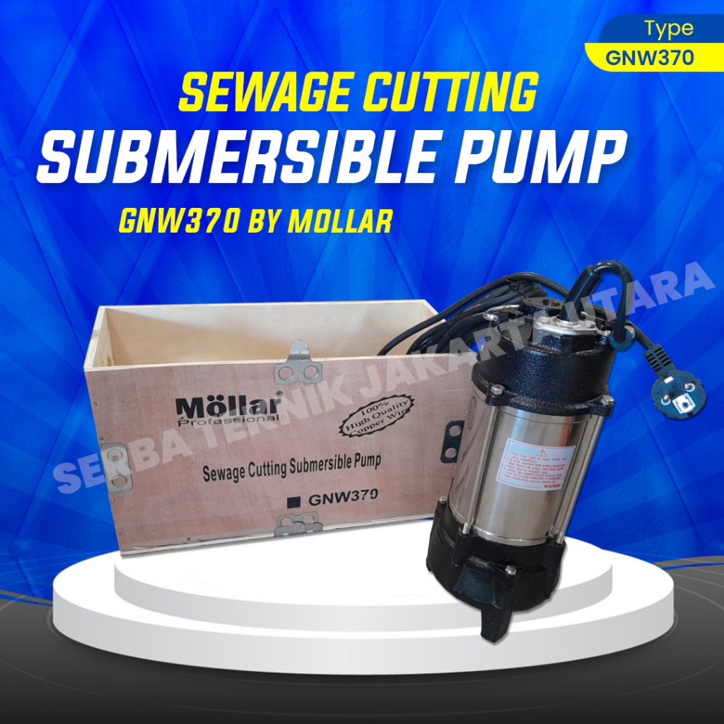 Pompa Air Celup Sirkulasi Air Kotor Mollar GNW370