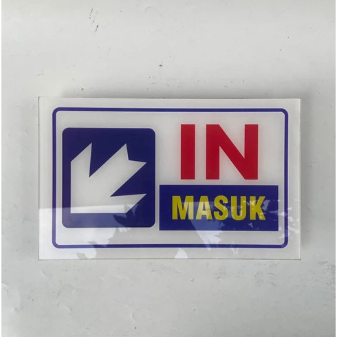 

Huruf Akrilik Rambu Masuk-Keluar
