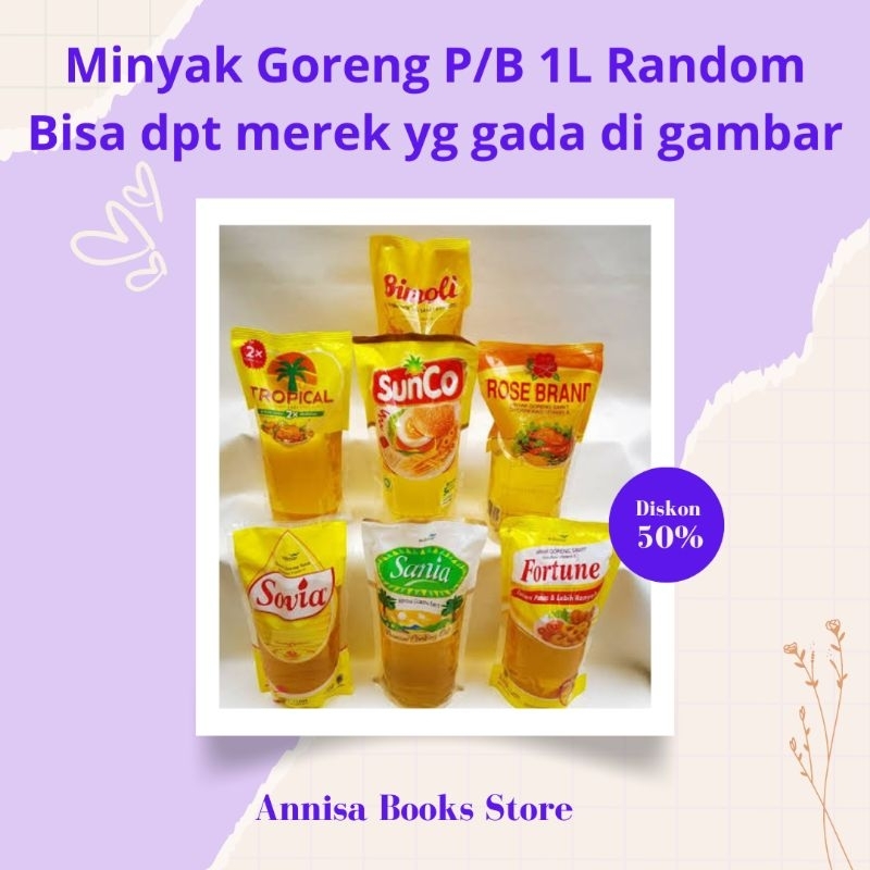 

ABS - Minyak Goreng 1 KG Kemasan & Merek RANDOM Grandco/Sovia/Tawon/dll