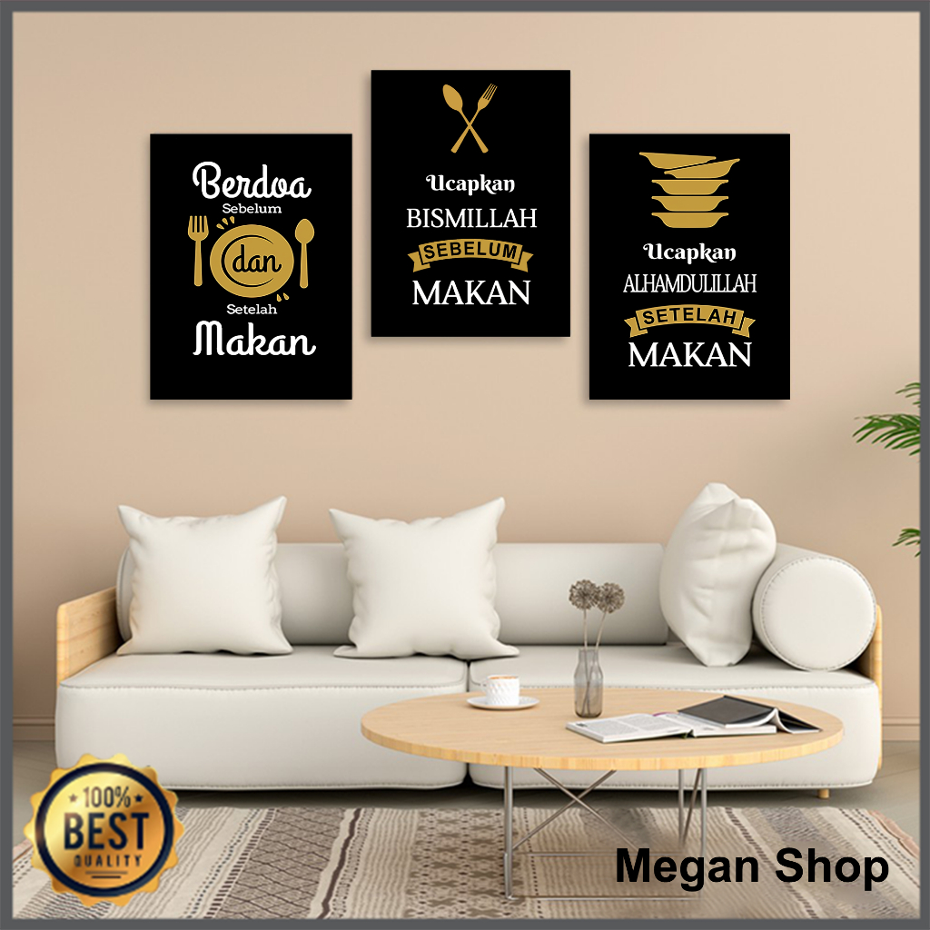 Hiasan Dinding Aesthethic Minimalis Dekorasi Ruang Makan Dapur Ukuran JUMBO