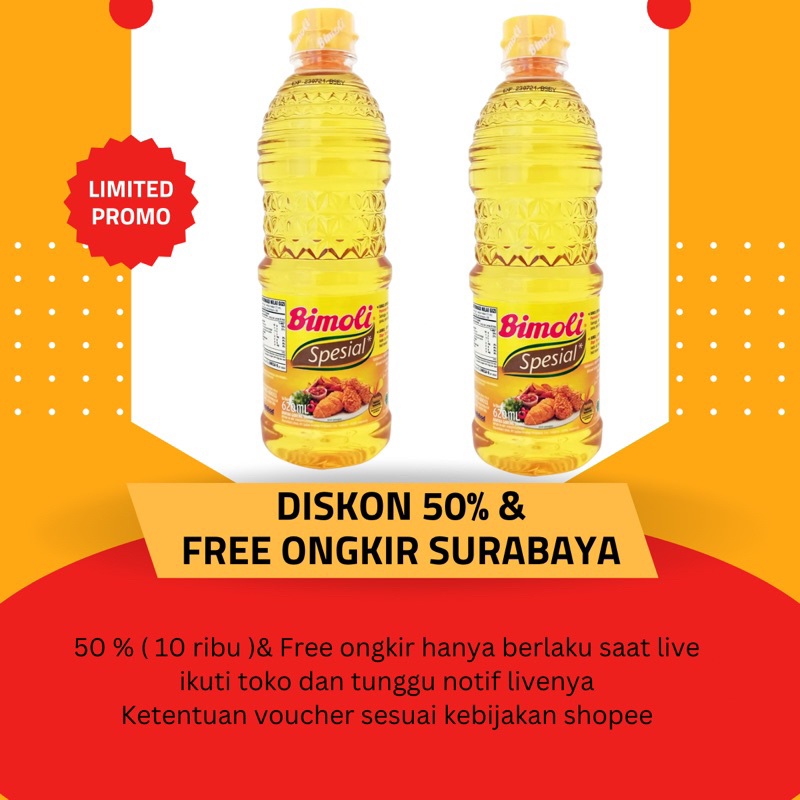 BIMOLI SPESIAL 620ml 1 pcs [ LIVE, -8rb FREE ONGKIR ]