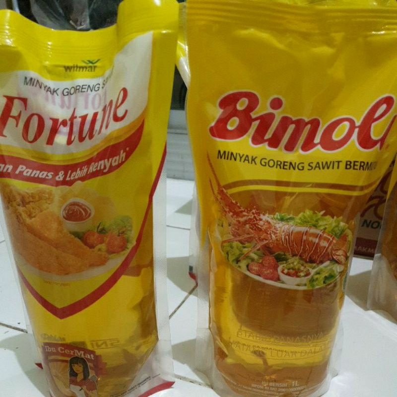 

Minyak Goreng Fortune dan Bimoli 1 Liter