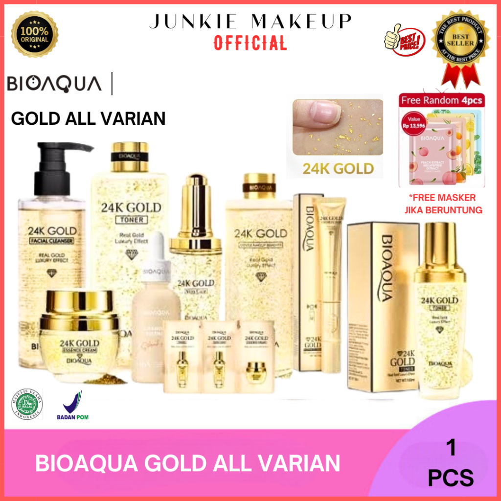 𝗝𝗨𝗡𝗞𝗜𝗘 𝗠𝗔𝗞𝗘𝗨𝗣 - Body Wash Bioaqua Sabun Cair Pemutih / Bioaqua Gold / serum bioaqua 24k / Cream Bioa