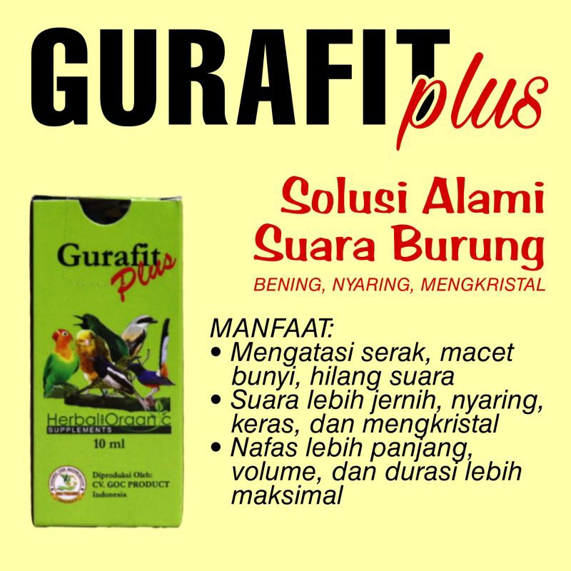 GIRAFIT PLUS OBAT BURUNG SERAK SUARA HILANG, NAFAS
