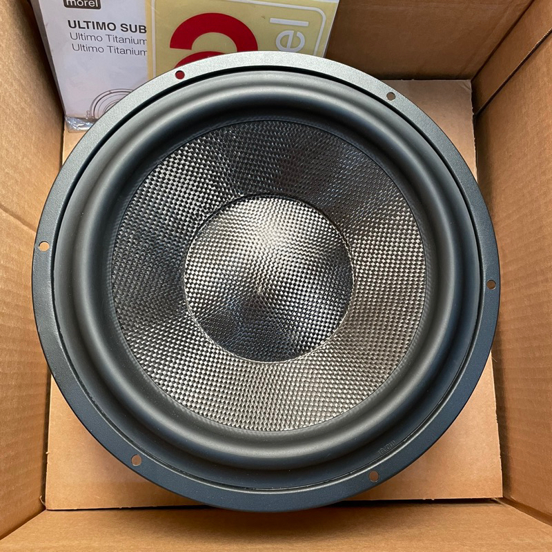 Subwoofer 12 inch Morel Ultimo TI SC 124 Second super Mulus bukan Audison Focal Scanspeak Jl audio R