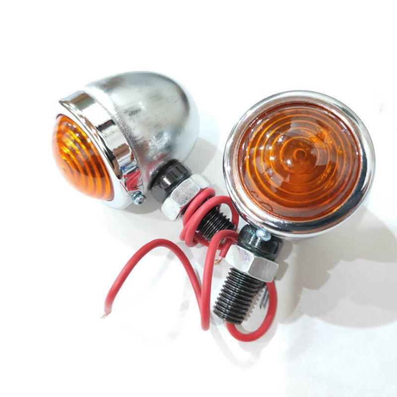 Lampu Sen acipi mini motor Klasik sen classic Bulat Bohlam
