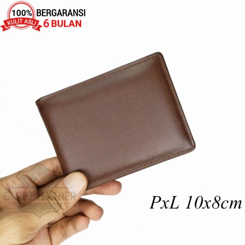 Dompet Pria Lipat Mini Slim Wallet ORIGINAL 100% Kulit Asli