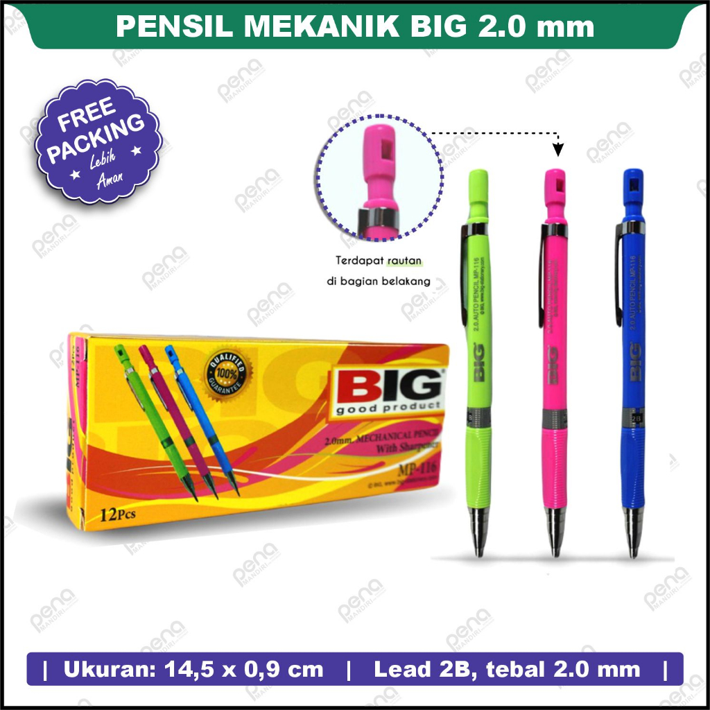 

Pensil mekanik 2.0mm Merk Big