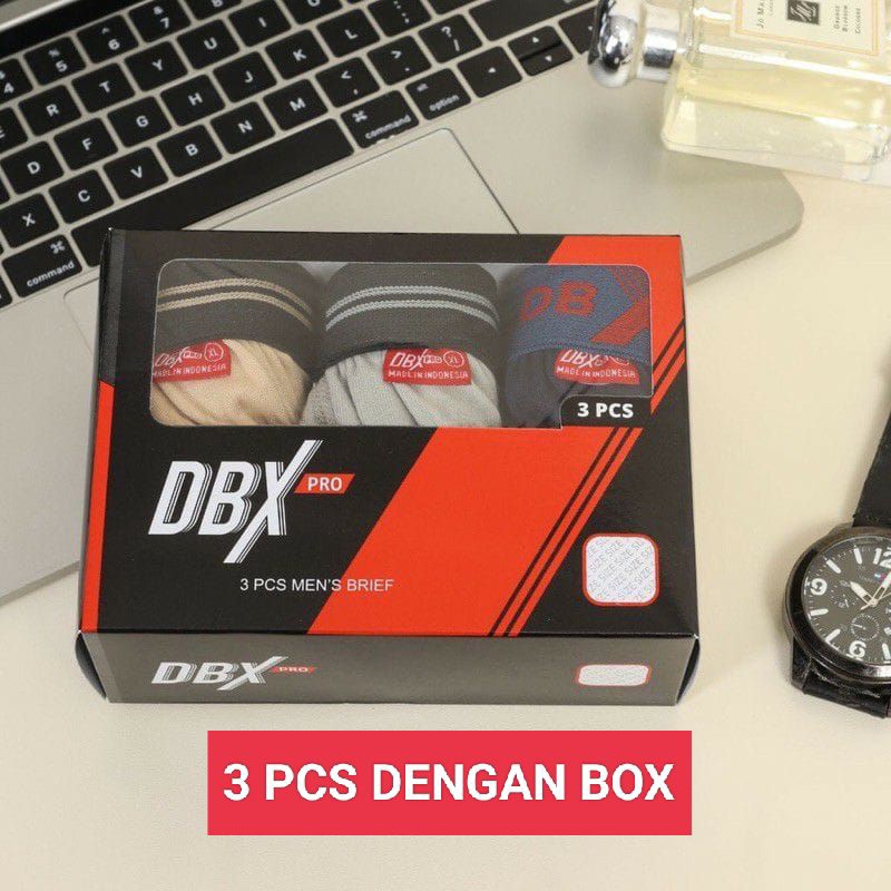 3 PCS Celana Dalam Pria DBX / CELANA DALAM PRIA DBX M, L, XL, XXL, XXXL
