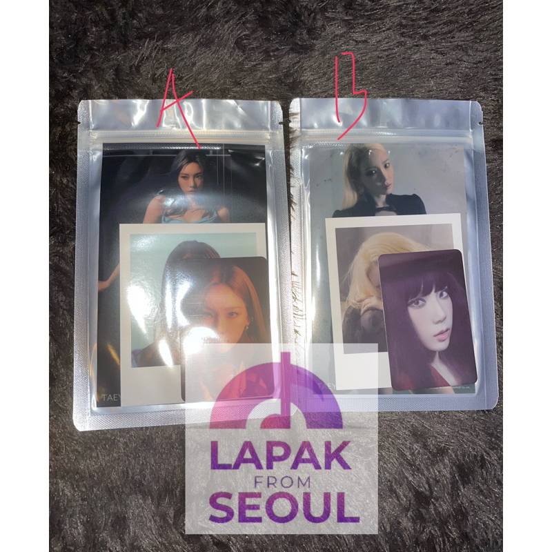 TAEYEON INVU The Exhibit 1st line MD photoset photocard sealed