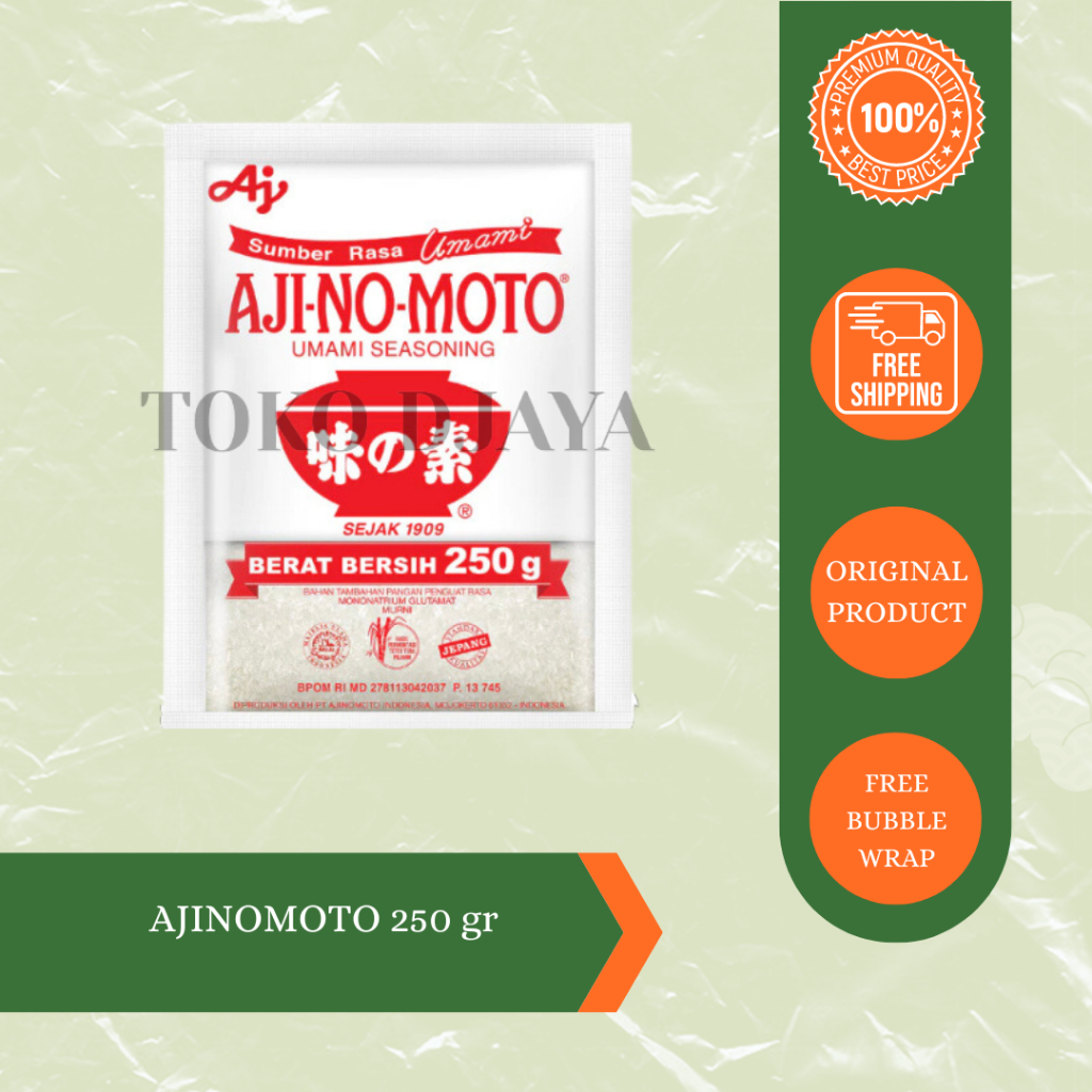 

AJI-NO-MOTO Ajinomoto Micin Bahan Tambahan Pangan Penguat Penyedap Rasa Mononatrium Glutamat 250g