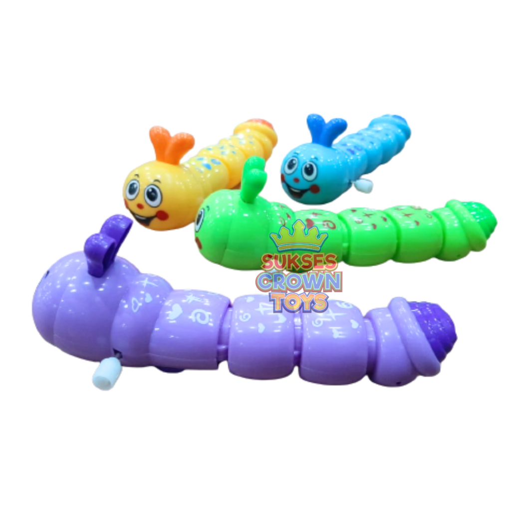 Mainan Ulat Kunci / Mainan Anak Ulat berjalan / Ulat Lucu Murah