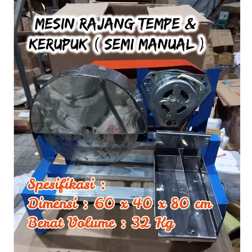 Mesin Rajang Tempe & Kerupuk ( semi manual )