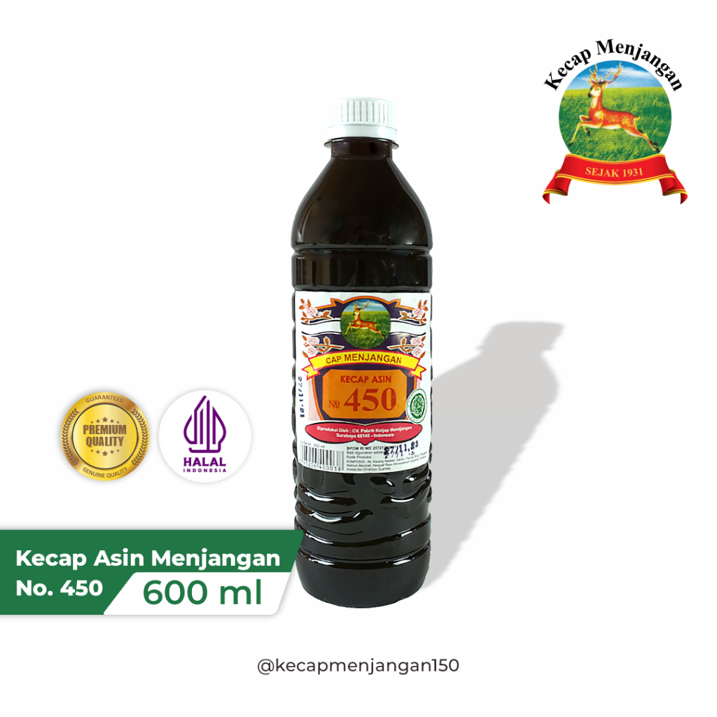 

Kecap Asin Menjangan 450 - 600 ml