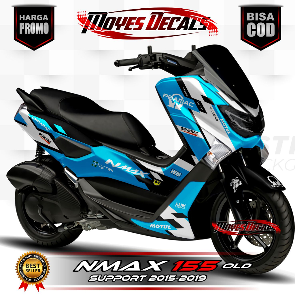 Decal Sticker Yamaha Nmax 155 Old Fullbody 2015-2019 Decal stiker nmax old / stiker nmax full body M
