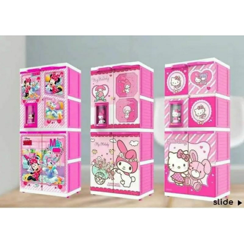 Lemari Plastik Boneka Susun 4 Naiba MSC DOLL 9284 Premium