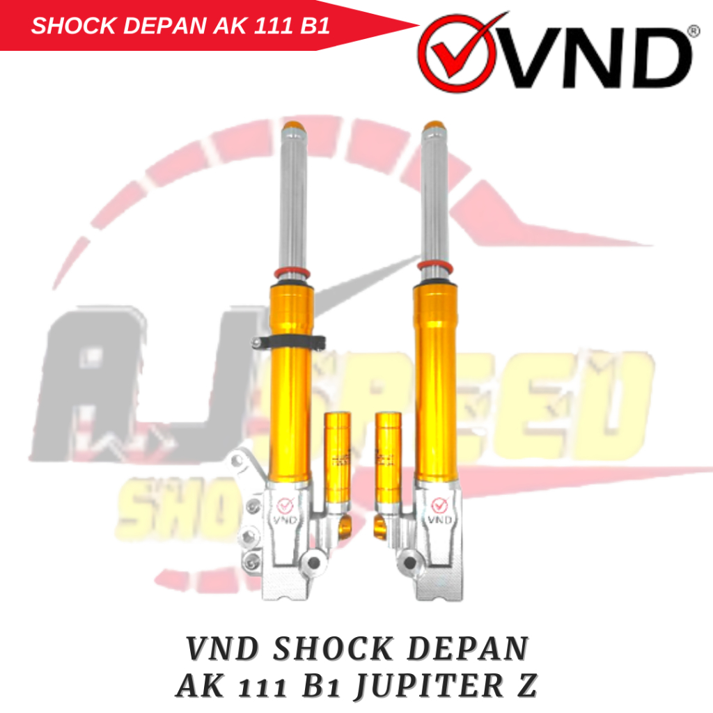 VND Shock Depan Tipe AK 111 B1 Jupiter Z Black Gold / VND Front Shockbreaker / VND Original