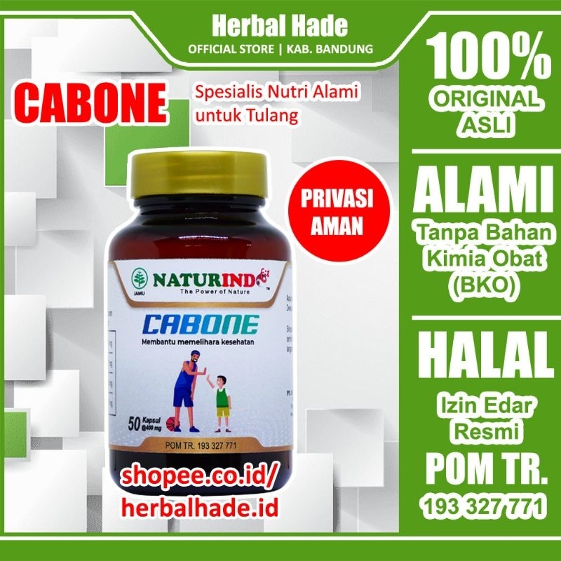 CABONE Obat Herbal Patah Tulang dan Retak Obat Tulang Patah Retak Osteoporosis Peninggi Badan Tubuh 