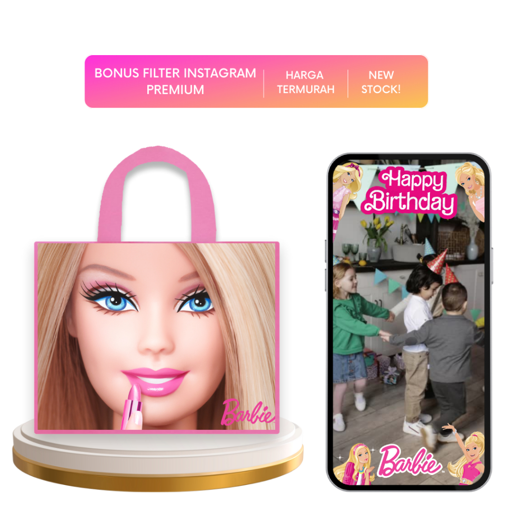 

[FREE FILTER INSTAGRAM] tas ultah barbie premium kado parcel ulang tahun / tas ultah grosir / tas cewek / tas ulang tahun ready stok / tas ulang tahun tas goodiebag ulang tahun souvernir birthday