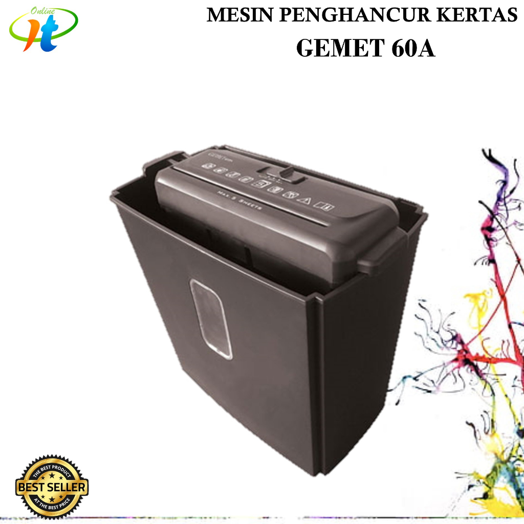 Mesin penghancur kertas GEMET 60S Paper Shredder GEMET 60A