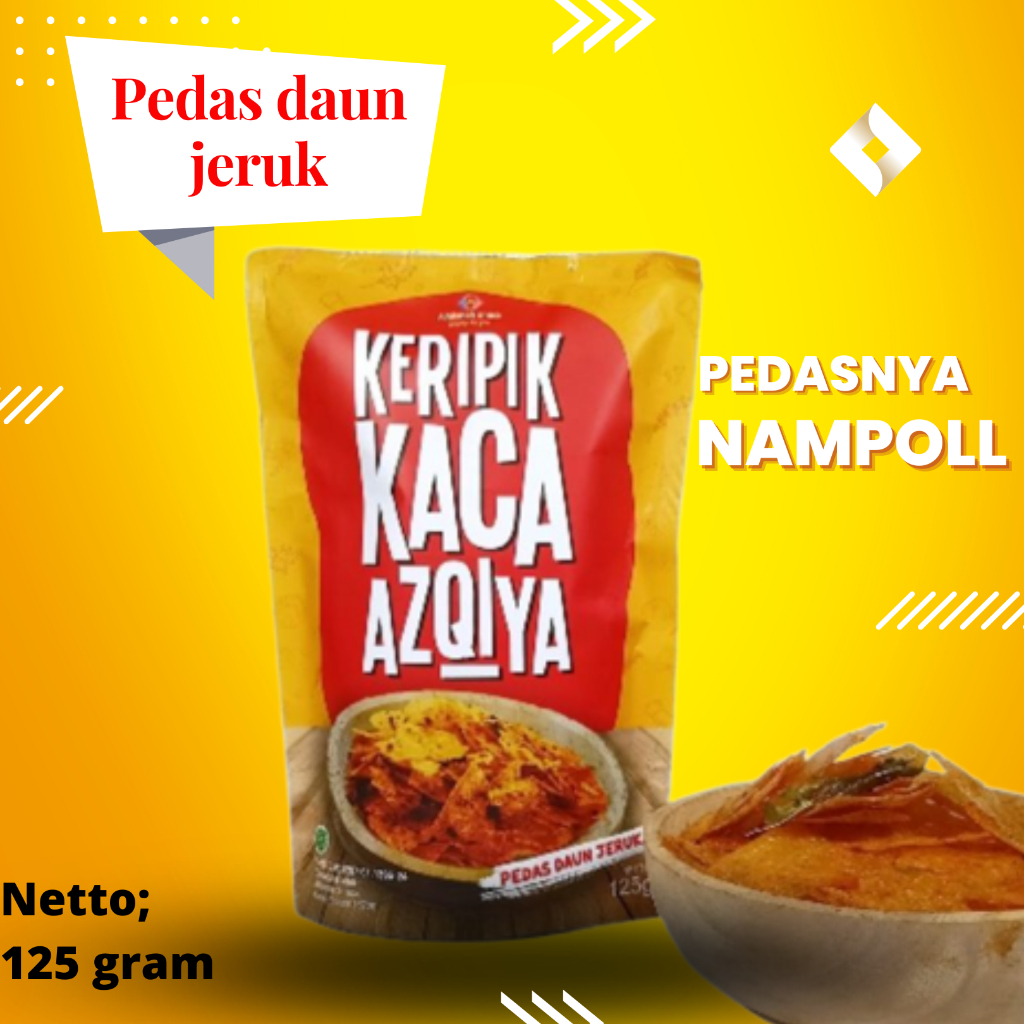 

Keripik kaca rasa pedas daun jeruk 125 gram azqiya