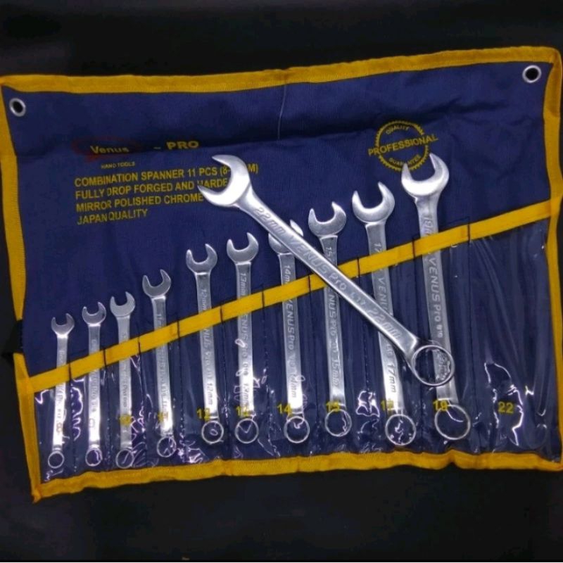 Kunci Ring pas set 11pcs CR-V merk Venus diamond, Venus Pro Japan