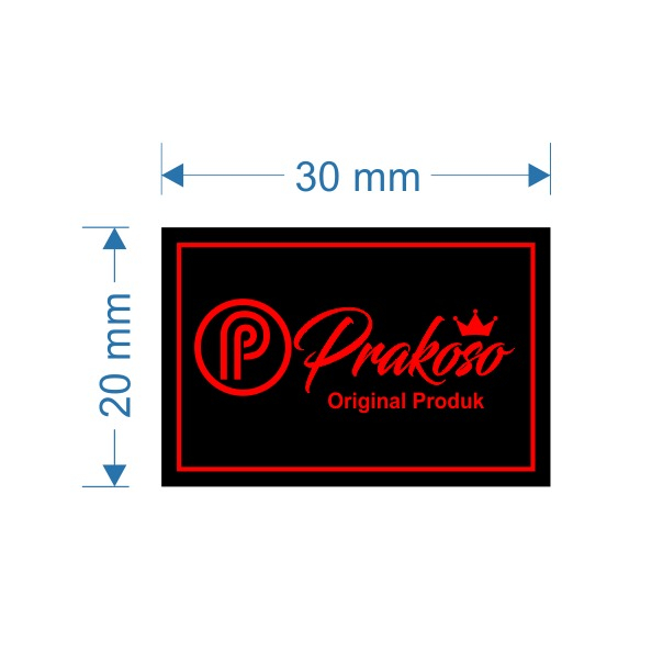 

label woven prakoso