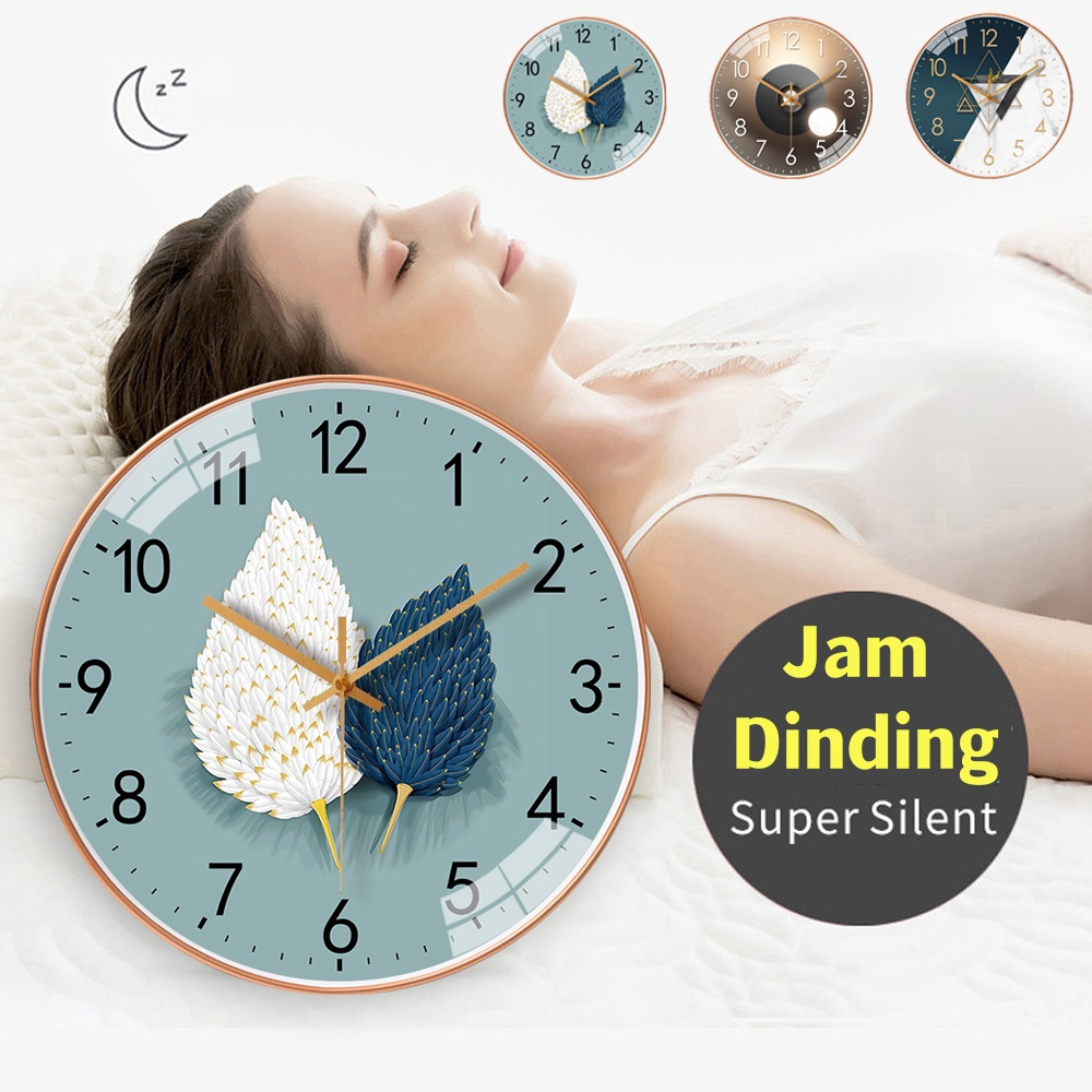 Jam dinding modern Diameter 12 inch/30 cm Jam Dinding Nordic Artsy Modern